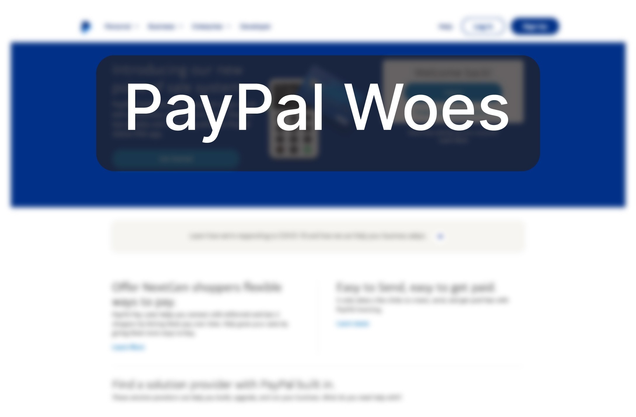 What happened to PayPal?